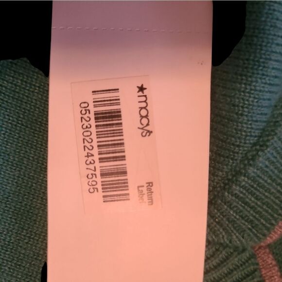 Perry Ellis Spruce Green v neck pullover er sweater sz M/M cotton poly blend - Picture 11 of 11